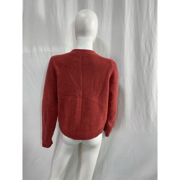 Shopbop 'Wyeth Harriet' Red V Neck Cardigan Size M - Picture 3 of 5